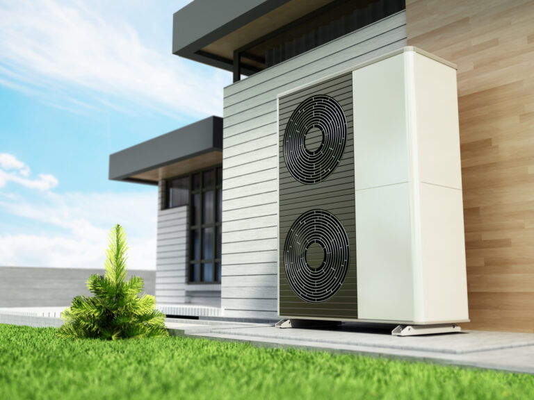 heat pumps outside the modern house heat pumps outside the modern house